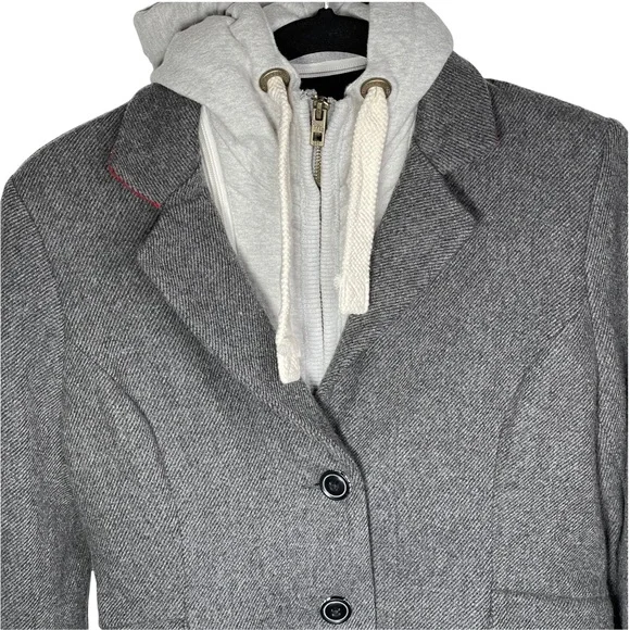 Superdry Tailoring Wool Blend Jacket Medium Gray - Picture 5 of 16
